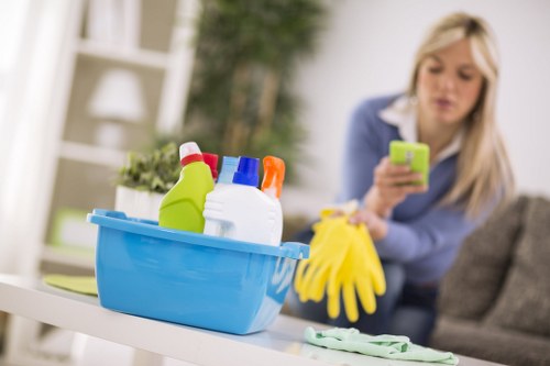 Local Camden cleaner preparing a kitchen for a one off deep clean